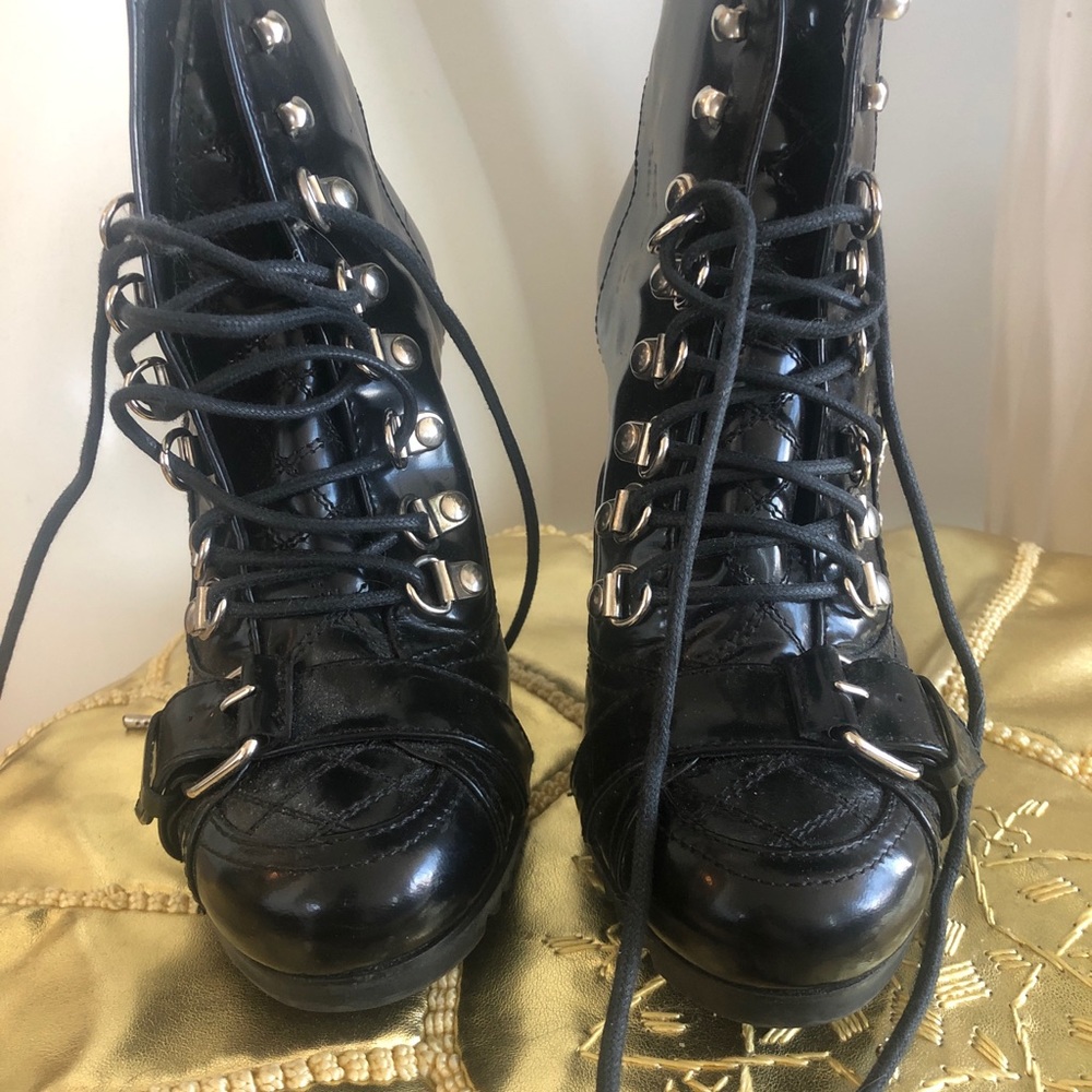 Balenciaga lace up booties sz 35.5